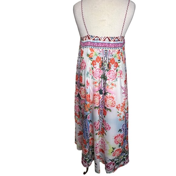 Dress Small Shift Maxi Lightweight Floral Shift Oversized Festive Y2K - Picture 6 of 13